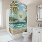 Goldene Küste Duschvorhang (Beispiel)