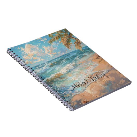 Goldene Küste: Eine Meereskunst-Meisterwerk-Beach- Notizblock (Rechte Seite)