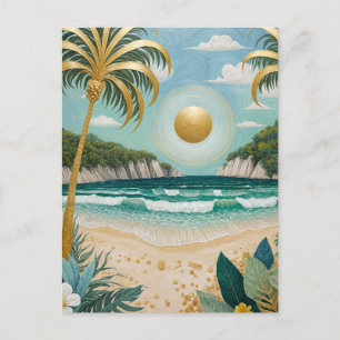 Goldene Küste Feiertagspostkarte