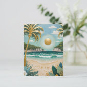 Goldene Küste Feiertagspostkarte (Stehend Vorderseite)