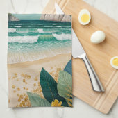 Goldene Küste Geschirrtuch (Viertel Falte)