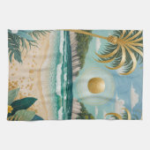 Goldene Küste Geschirrtuch (Horizontal)