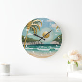 Goldene Küste Große Wanduhr (Zuhause)