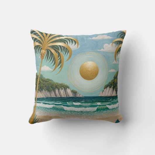 Goldene Küste Kissen (Rückseite)