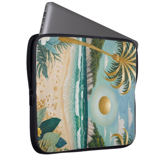 Goldene Küste Laptopschutzhülle (Vorne Rechts)