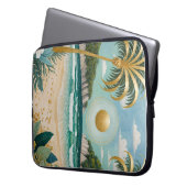 Goldene Küste Laptopschutzhülle (Vorderseite Links)