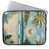 Goldene Küste Laptopschutzhülle (Vorderseite)