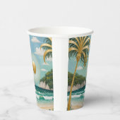 Goldene Küste Pappbecher (Rechts)