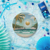 Goldene Küste Pappteller (Party)