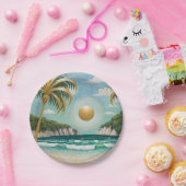 Goldene Küste Pappteller (Party)