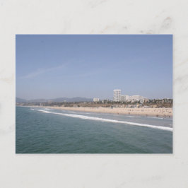 Goldene Küste: Santa Monica Beach Radiance Postkarte