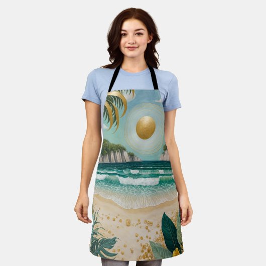 Goldene Küste Schürze (Getragen)