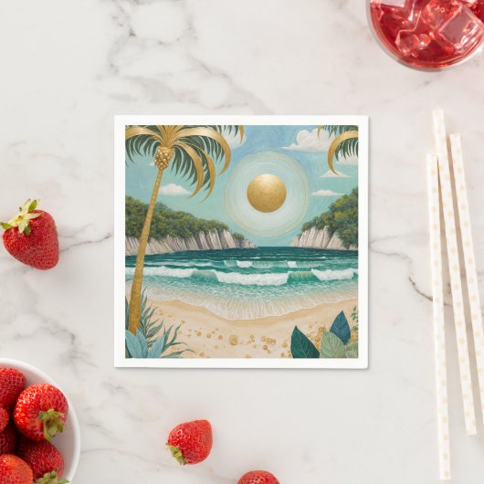 Goldene Küste Serviette (Beispiel)