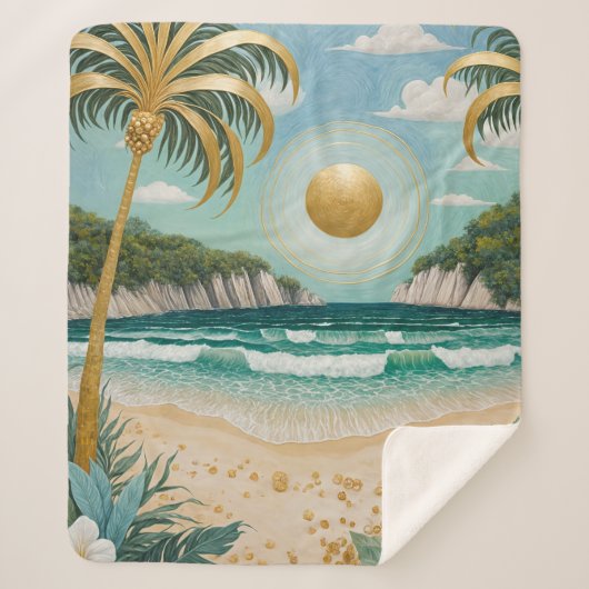 Goldene Küste Sherpadecke (Vorderseite)