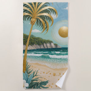 Goldene Küste Strandtuch