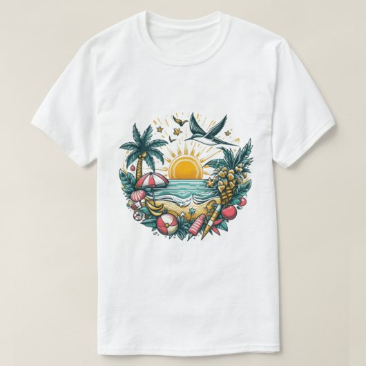 Goldene Küste T-Shirt (Design vorne)