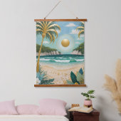 Goldene Küste Wandteppich Mit Holzrahmen (Schlafzimmer)