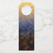 Goldene Küstenlinie Flaschenanhänger (Rückseite)