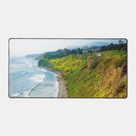 Goldene Küstenlinie in Blüte Schreibtischunterlage