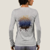 Goldene Küstenlinie Tri-Blend Shirt (Rückseite)