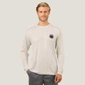 Goldene Küstenlinie Tri-Blend Shirt (Volle Vorderseite)