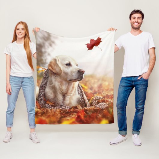 Goldene Labrador-Fleece-Decke Fleecedecke (Beispiel)