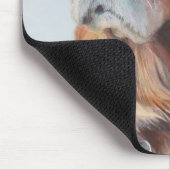 Goldene Labrador-Mausunterlage Mousepad (Ecke)