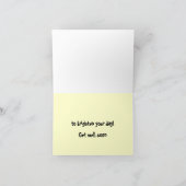 Goldene Labrador-Retriever erhalten wohle Karte (Innenseite)