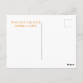 Goldene Lady of ART NOUVEAU Postkarte (Rückseite)