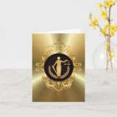 Goldene Lady of Justice Blank Customize Card Karte (Gelbe Blume)