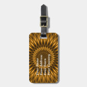 Goldene Lagune Gepäckanhänger (Vorderseite vertikal)