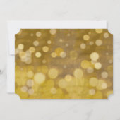 Goldene Lampen auf dem hinteren Foto Save the Date (Rückseite)