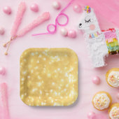 Goldene Lampen Papierplatte Pappteller (Party)