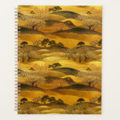 Goldene Landschaft Chiyogami Planer (Vorderseite)