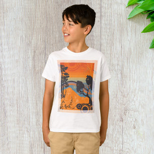 Goldene Landschaft T-Shirt