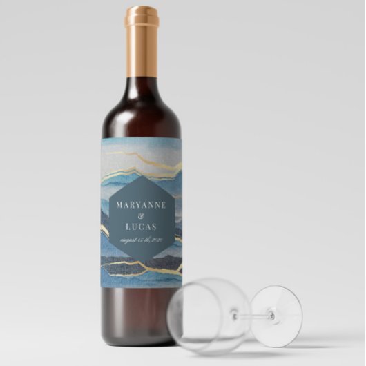 Goldene Landschaft Weinroute Mendrisiotto Weinetikett