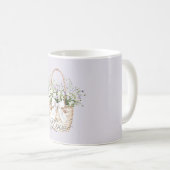Goldene Lavendel-Blumenliebe Kaffeetasse (VorderseiteRechts)