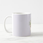 Goldene Lavendel-Blumenliebe Kaffeetasse (Links)