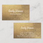 Goldene Leaf Style Solutions Business Card Visitenkarte (Vorne/Hinten)