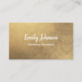 Goldene Leaf Style Solutions Business Card Visitenkarte (Vorderseite)