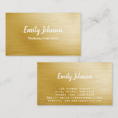 Goldene Leaf Style Solutions Business Card Visitenkarte (Vorne/Hinten)