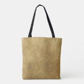 Goldene Lederoptik Luxus Hochglanz Tasche (Rückseite)