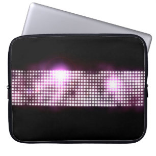 Goldene Lederpolsterung, Nahaufnahme Laptopschutzhülle