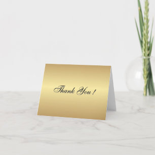 Goldene leere Dankeskarten Dankeskarte