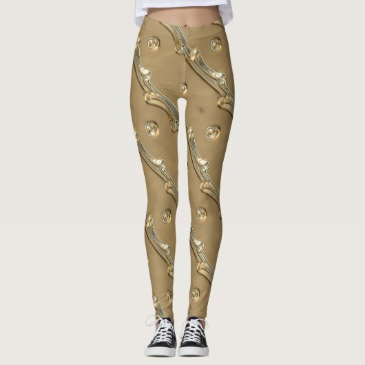 Goldene Leggings (Vorderseite)