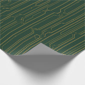 Goldene Leiterplatten-Geschenkpapier Geschenkpapier (Ecke)