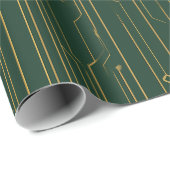Goldene Leiterplatten-Geschenkpapier Geschenkpapier (Rolleneckpunkt)