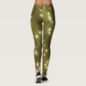 Goldene Leuchtenreihe Leggings (Rückseite)