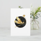 Goldene Libelle Begleitkarte (Stehend Vorderseite)
