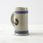 Goldene Libelle Bierglas (Vorderseite Links)